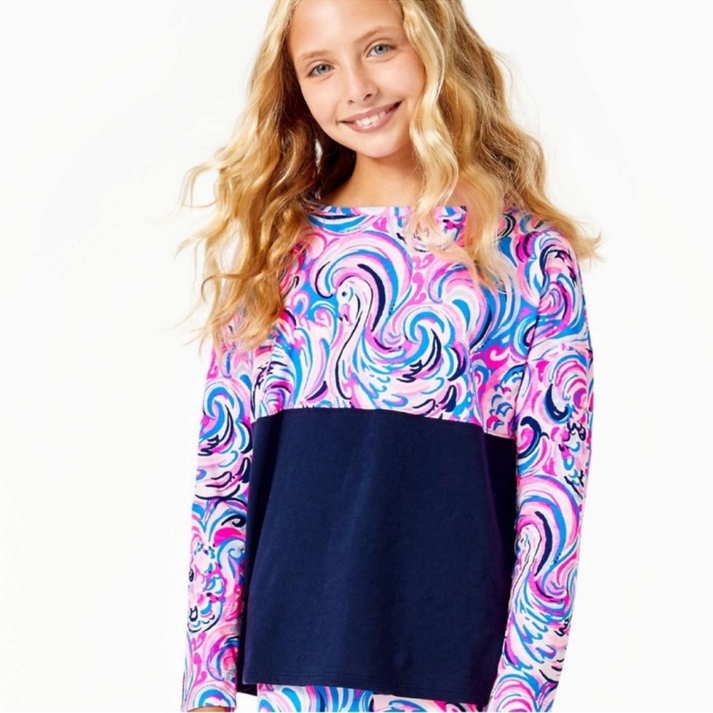 Lilly Pulitzer‎ Mini Finn top XS (2-3) Raz Berry